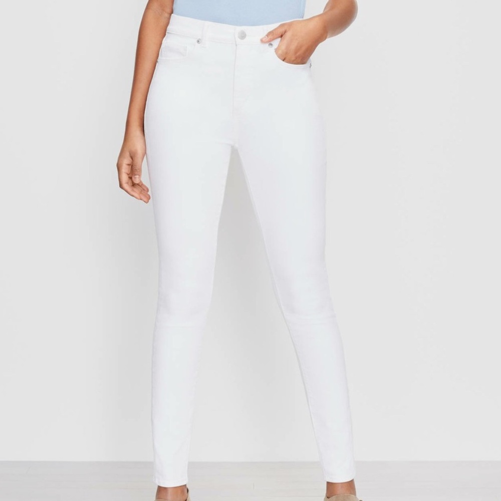 Women's White High Rise Skinny Jeans